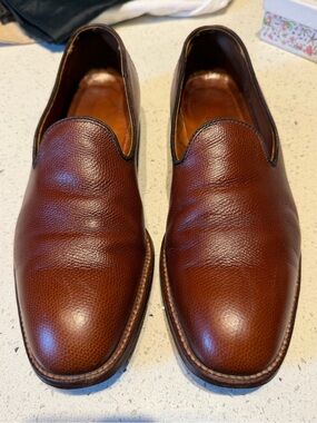 Alden Men's Brown Leather Slip-On Loafers 9114